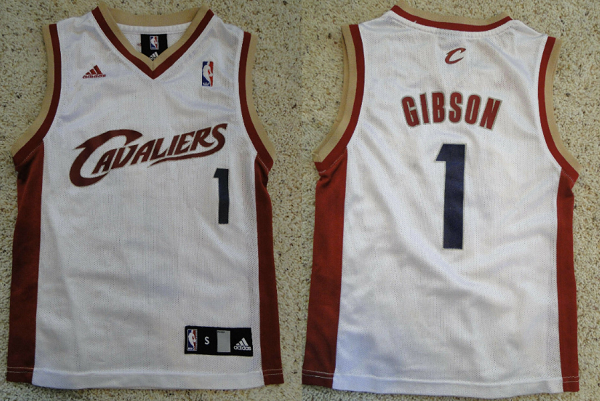 Men's Cleveland Cavaliers #1 Daniel Gibson White Stitched NBA Jersey